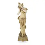 Ernst Wahliss, JUGENDSTIL FIGURE OF A MAIDEN, CIRCA 1890, 1890, porcelain