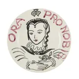 Cecile Walton, PLATE, 1944, 1944, painted and glazed ceramic