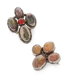 Mary Thew, TWO ARTS & CRAFTS BROOCHES, CIRCA 1920, 1920