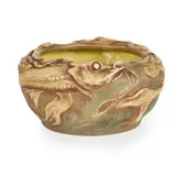 Eduard Stellmacher, AMPHORA 'FISH' BOWL, CIRCA 1905, 1905, glazed and gilded earthenware