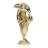 Eduard Stellmacher, AMPHORA 'CALLA LILY' VASE, CIRCA 1896, 1896, glazed and gilded earthenware
