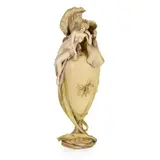 Eduard Stellmacher, AMPHORA 'IRIS NYMPH' VASE, CIRCA 1900, 1900, painted and glazed earthenware