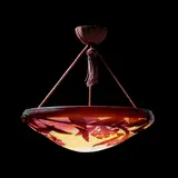Daum, PLAFONNIER, CIRCA 1920, 1920, mottled glass
