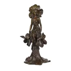 Alfred Foretay, ART NOUVEAU FIGURE, CIRCA 1910, 1910, patinated bronze