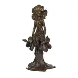 Alfred Foretay, ART NOUVEAU FIGURE, CIRCA 1910, 1910, patinated bronze