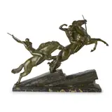Armand Lémo, CHASSEURS À CHEVAL, CIRCA 1930, 1930, bronze