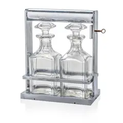 Jacques Adnet, TANTALUS, CIRCA 1935, 1935, glass carafes