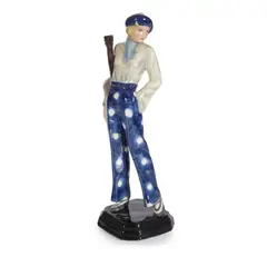 Stefan Dakon, 'DAISY', ART DECO FIGURE, CIRCA 1930, 1930, painted and glazed earthenware