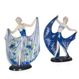 Stefan Dakon, ART DECO FIGURE OF A DANCER, CIRCA 1939, 1939, painted and glazed earthenware
