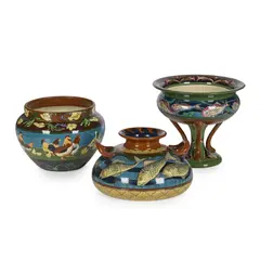Frederick Rhead, GROUP OF FOLEY 'INTARSIO' WARES, CIRCA 1900, 1900
