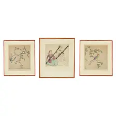 Elyse Ashe Lord, THREE COLOURED ETCHINGS, CIRCA 1930, 1930