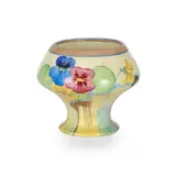 Clarice Cliff, 'DELICIA PANSIES' VASE, CIRCA 1932, 1932, painted and glazed earthenware