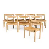 Richard (Dick) Drew Russell, SET OF EIGHT 'COVENTRY CATHEDRAL' STACKING CHAIRS, CIRCA 1960, 1960, oak (8)