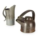 Walter Keeler, TEAPOT AND JUG, salt glaze earthenware