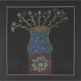 Scottie Wilson, VASE OF FLOWERS WITH FISH AND BIRDS