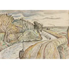 David Jones C.H., ON THE TOW PATH, 1926, 1926