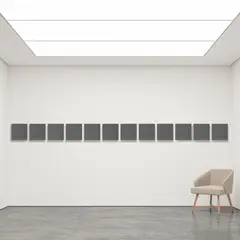 Alan Charlton, TEAM PAINTING (IN TWELVE PARTS), 1988, 1988