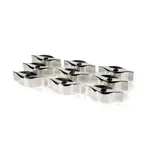 Steven Ottewill, SET OF 9 INTERLOCKING CANDLE HOLDERS, 1990, 1990, silver
