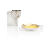 Jacqueline Scholes, CONDIMENT DISH, 2007, 2007, silver and gilt, 10.5cm wide (4 1/8in wide), 70.5 grams
