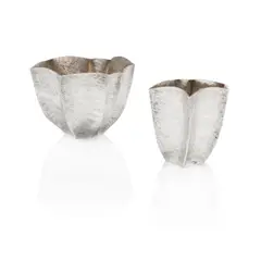Malin Winberg, TWO AINO BOWLS, 2010, 2010, each stamped maker's mark and hallmarked for Edinburgh 2010, Sterling silver