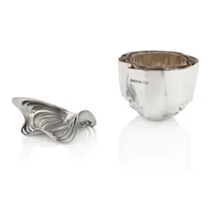 Sidsel Dorph-Jensen, BOWL WITH LAYERED EDGE, 2006, 2006, maker's mark and hallmarked for London, 958 Britannia silver