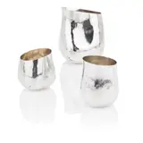 Sidsel Dorph-Jensen, THREE 'LIQUID VOLUME' VESSELS, each 958 Britannia silver
