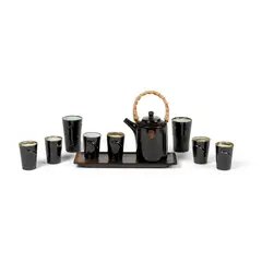 Chris Keenan, TEAPOT AND BEAKERS, porcelain