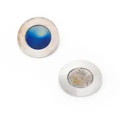 TWO BROOCHES by Graham Crimmins, silver with yellow metal highlights, sold Oct 2024