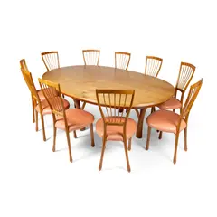 John Makepeace, DINING SUITE, 1996, 1996, cherry wood