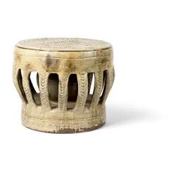 STOOL / DRUM SEAT, 1970s by Michael Cardew, stoneware, sold Oct 2024