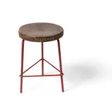 STOOL, c.1960 by Pierre Jeanneret, 1960, teak and painted metal, sold Oct 2024