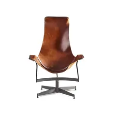 William Katavolos, 'K-CHAIR', DESIGNED c.1950, 1950, leather