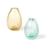 Flavio Poli, TWO VASES, glass