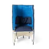 ‘LA SFOGLIATA PVC’ CHAIR AND CUSHION, DESIGNED c.2005 by Gaetano Pesce, 2005, plastic coasted fibreglass rods in canvas sheath with upholstery, sold Oct 2024