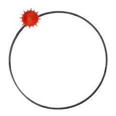 Gaetano Pesce, 'O SOLE MIO', 1972/1991, 1972, aluminium hoop with steel fixings