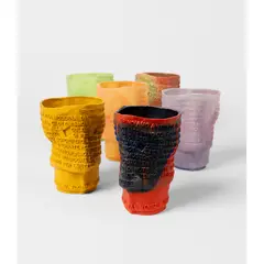 SET OF SIX 'GOTO' VASES, 1995 by Gaetano Pesce, 1995, sold Oct 2024