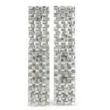 Max Sauze, PAIR OF 'ATLAS 3' WALL LIGHTS, DESIGNED 1970-6, 1970, aluminium