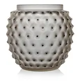 René Lalique, CACTUS VASE, NO. 1089, frosted and black enamelled
