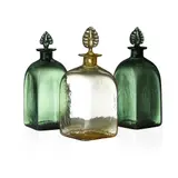 Harry Powell, THREE SQUARE DECANTERS, CIRCA 1908, 1908, coloured glass (3)