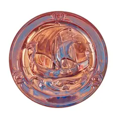 James Radley Young, RARE WALL PLAQUE, CIRCA 1920, 1920, lustre-glazed earthenware