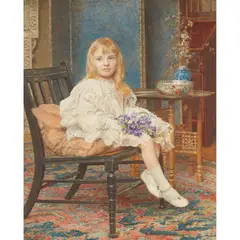 Edward John Gregory, GIRL WITH VIOLETS (MISS RYDER)