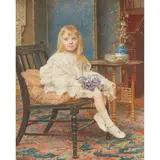 Edward John Gregory, GIRL WITH VIOLETS (MISS RYDER)
