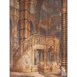 Alessandro Maffei, VIEW OF THE INTERIOR OF SIENA CATHEDRAL, CIRCA 1852, 1852