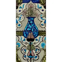 Willam de Morgan, PERSIAN STYLE TWO-TILE PANEL, CIRCA 1890, 1890, glazed earthenware