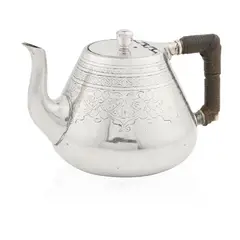 Christopher Dresser, AFTERNOON TEAPOT, CIRCA 1881, 1881, silver plate