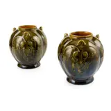 Christopher Dresser, PAIR OF HANGING VESSELS, CIRCA 1880, 1880, glazed earthenware