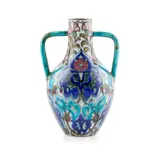 Fred Passenger For William de Morgan, TWIN-HANDLED IZNIK-STYLE VASE, CIRCA 1890, 1890, painted and glazed earthenware