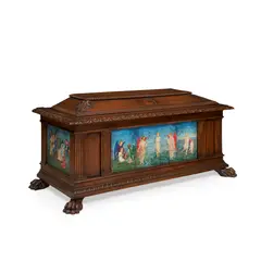 Daphne Allen, ARTS & CRAFTS CASSONE, CIRCA 1920, 1920, walnut