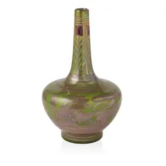 Gordon Forsyth, LANCASTRIAN LUSTRE BOTTLE VASE, 1911, 1911, lustre-glazed earthenware