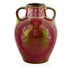 Gordon Forsyth, LANCASTRIAN LUSTRE TWIN-HANDLED VASE, 1907, 1907, lustre-glazed earthenware